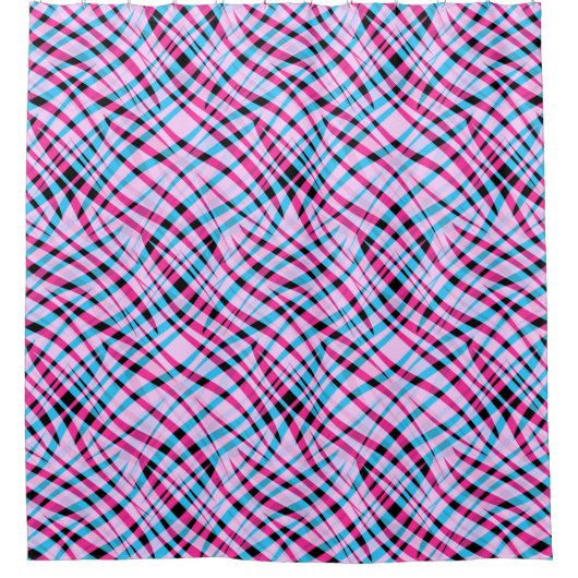 抽象芸術、幾何学的 シャワーカーテン (正面)