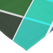 抽象芸術，幾何学的，緑，青，黒 テーブルクロス (アングル)