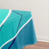 抽象芸術，幾何学的，緑，青，黒 テーブルクロス (インサイチュ)