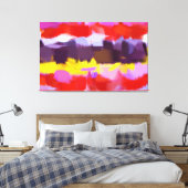抽象芸術 |抽象芸術絵画の2 キャンバスプリント (インサイチュ (寝室))