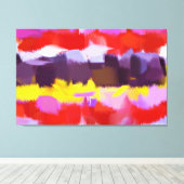 抽象芸術 |抽象芸術絵画の2 キャンバスプリント (インサイチュ (ウッドフロア))