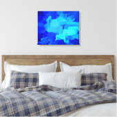 抽象芸術 |抽象芸術絵画の6 キャンバスプリント (インサイチュ (寝室))