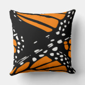 抽象芸術（昆虫）オオカバマダラ、モナークバタフライデザイン クッション (裏面)