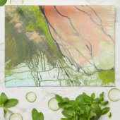 抽象芸術(昆虫)オオカバマダラ、モナークバタフライ – ポスター キッチンタオル (折り畳み)