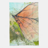 抽象芸術(昆虫)オオカバマダラ、モナークバタフライ – ポスター キッチンタオル (縦)