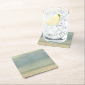 抽象芸術(曇り空) スクエアペーパーコースター (インサイチュ)