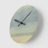 抽象芸術（曇り空） ラウンド壁時計 (傾斜)