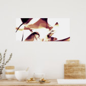 抽象芸術.曲線 ポスター (キッチン)