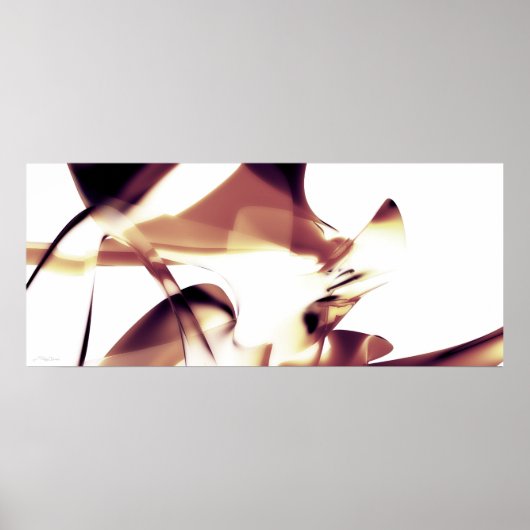 抽象芸術.曲線 ポスター (正面)
