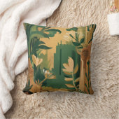 抽象芸術:植物園 クッション (ブランケット)