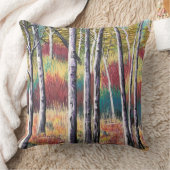 抽象芸術《植物》アスペンツリーピロー クッション (ブランケット)