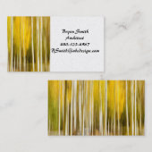 抽象芸術《植物》アスペン 名刺 (正面/裏面)