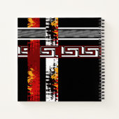 抽象芸術、民族、クリエイティブ ノートブック (裏面)