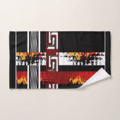 抽象芸術、民族、クリエイティブ バスタオルセット (ハンドタオル)