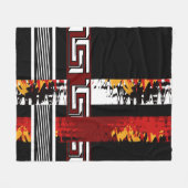 抽象芸術、民族、クリエイティブ フリースブランケット (正面(横))