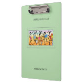 抽象芸術、水彩ブレイク素晴らしダンスリズム クリップボード (左)