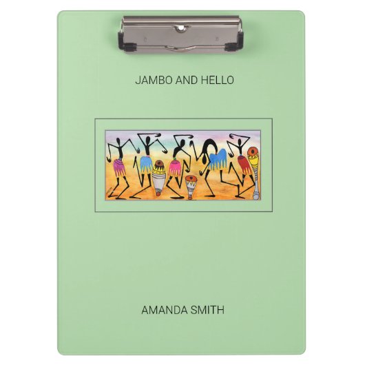 抽象芸術、水彩ブレイク素晴らしダンスリズム クリップボード (正面)