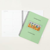 抽象芸術、水彩ブレイク素晴らしダンスリズム プランナー手帳 (ディスプレー)