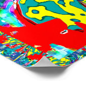 抽象芸術：汚染呼吸 ポスター (角)