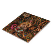 抽象芸術-海の驚異 タイル (側面)