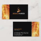 抽象芸術-火 名刺 (正面/裏面)