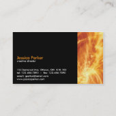 抽象芸術-火 名刺 (裏面)