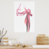 抽象芸術 – 煙1 ポスター (キッチン)