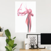 抽象芸術 – 煙1 ポスター (ホームオフィス)