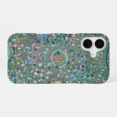 抽象芸術:牧草地を通して  iPhone 16ケース (裏面横)