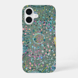 抽象芸術:牧草地を通して iPhone 16ケース