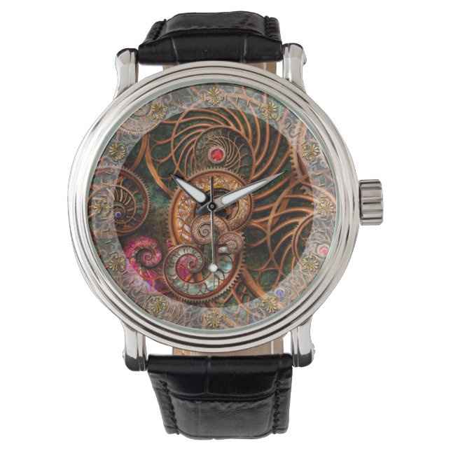 抽象芸術-疑問に思海の海 腕時計 (正面)
