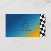 抽象芸術(白黒市松模様に縁ど) 名刺 (裏面)