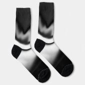 抽象芸術（白黒） ソックス (右)