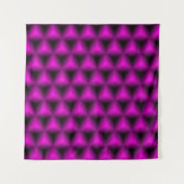 抽象芸術(紫)の幾何学背景(抽象芸術、アート) タペストリー (正面(横))