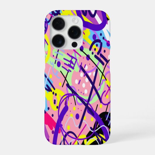抽象芸術: 自由への表現  iPhoneケース (裏面)