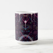 抽象芸術: 花火の表示 コーヒーマグカップ (中央)