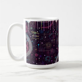 抽象芸術: 花火の表示 コーヒーマグカップ