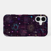 抽象芸術 花火大会 iPhone 16ケース (裏面横)
