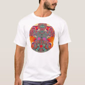 抽象芸術 赤い瞑想 Tシャツ (正面)