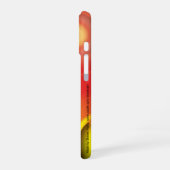 抽象芸術（赤と黄） iPhone 16ケース (左側面)
