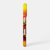 抽象芸術（赤と黄） iPhone 16ケース (右側面)