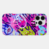 抽象芸術: 輝くスター iPhoneケース (裏面横)