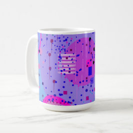 抽象芸術:輝く地平線 コーヒーマグカップ