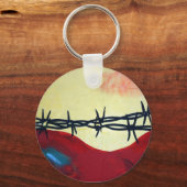 抽象芸術 – 鉄筋 キーホルダー (正面)