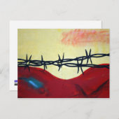 抽象芸術 – 鉄筋 ポストカード (正面/裏面)