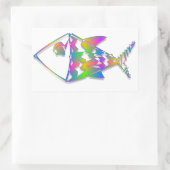 抽象芸術 長方形シール (バッグ)