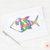 抽象芸術 長方形シール (封筒)