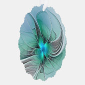 抽象芸術(青、フラクタルアートモダン) オーナメントカード (右)