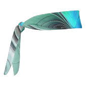 抽象芸術(青、フラクタルアートモダン) タイヘッドバンド (回転270)