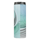 抽象芸術(青、フラクタルアートモダン) タンブラー (裏面)